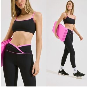 Year of Ours Black and Pink Sports Set